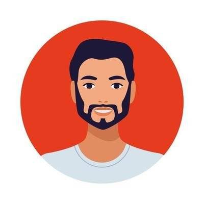 man with beard avatar character isolated icon free vector e1684914035594